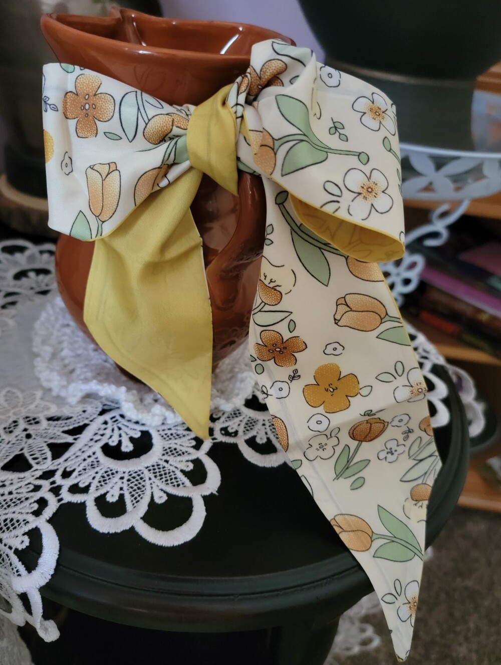 Mustard and Cream Scarf